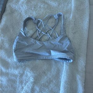Lululemon White Strappy Sports Bra Size 0